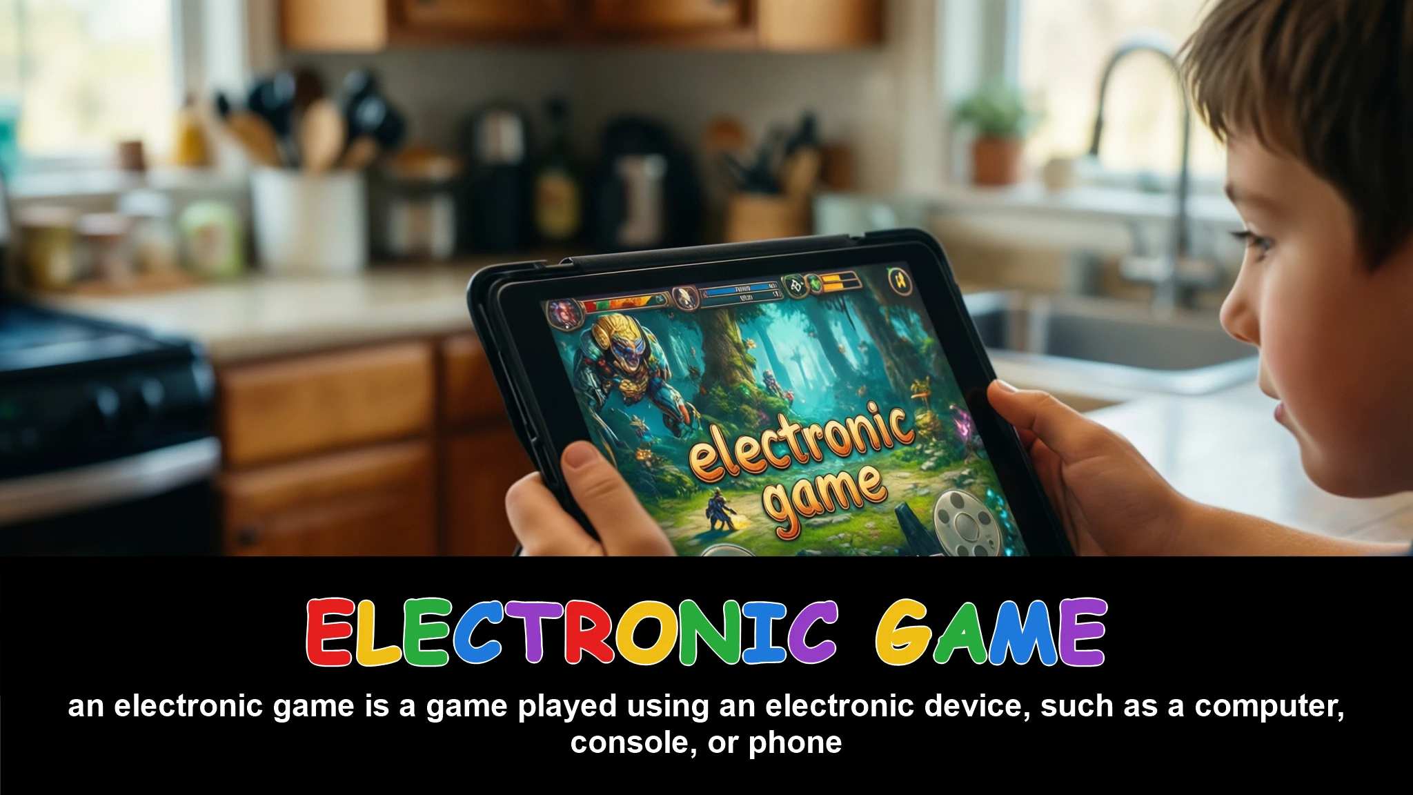 English Illustration for electronic game